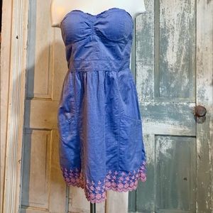 NEW American Eagle outfitters blue dress size 10